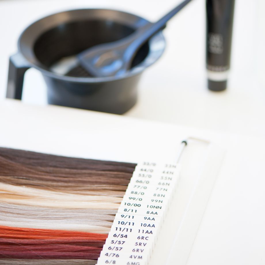 Blonde Haare gewellt